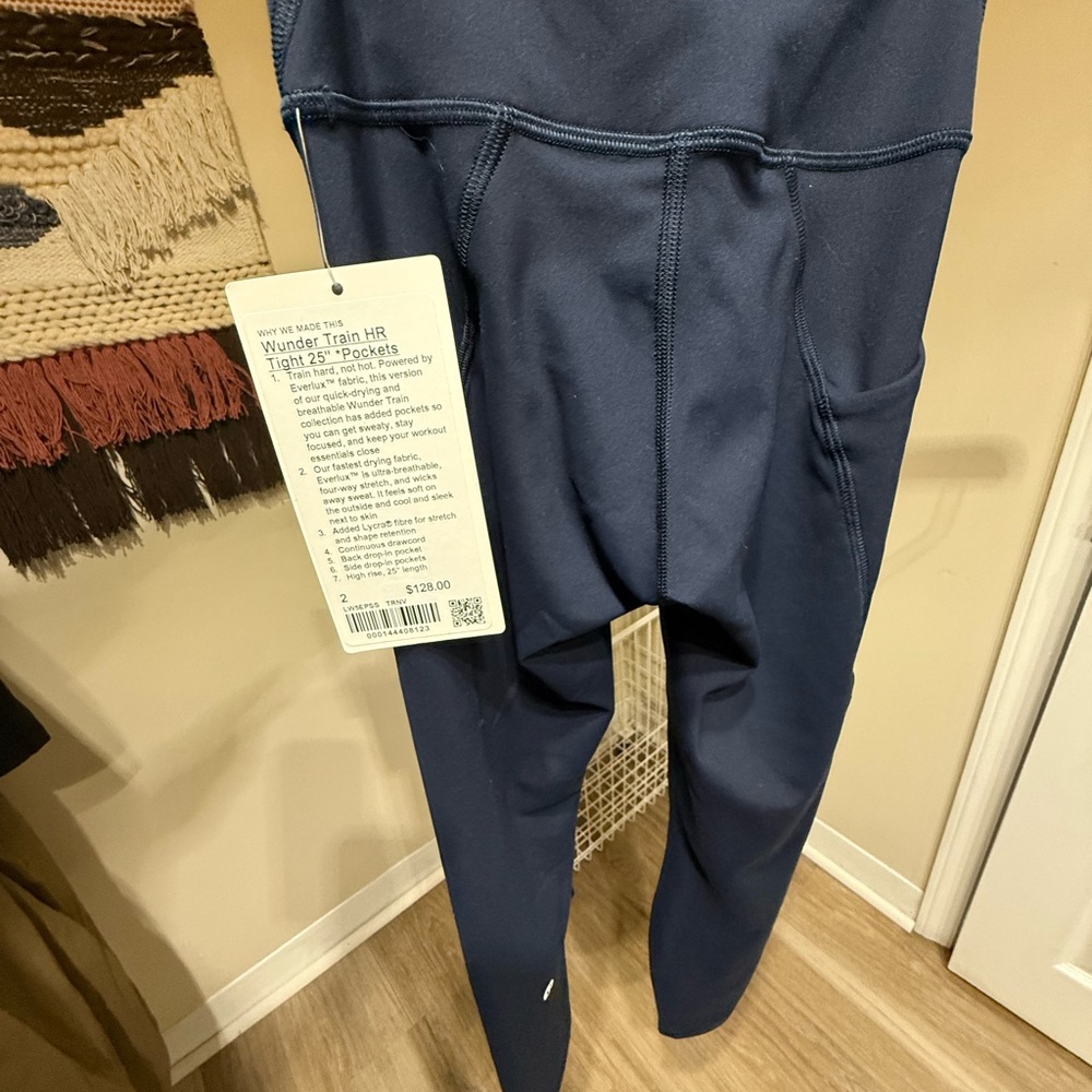 Lululemon Navy wunder train High-Rise Leggings with Pockets